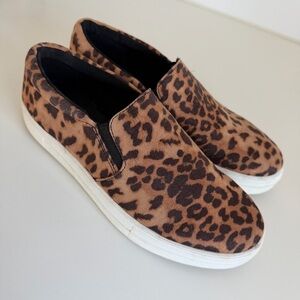 NY&C Leopard Print Slip On Sneakers Women’s Size 8